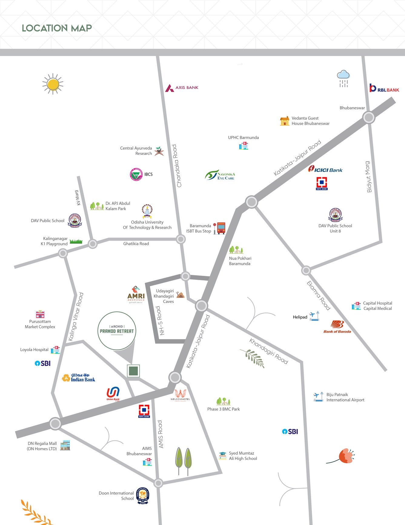 Archid Pramod Retreat 3 BHK Flat sale at Patrapada, Bhubaneswar